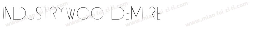 IndustryW00-Demi Re字体转换